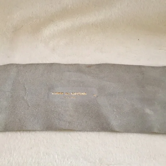 Comme des Garcons Cream Belt with Silver Ring